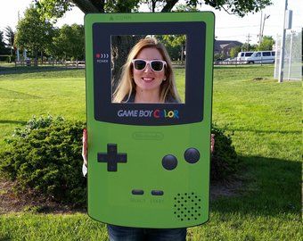 Gamers Party Ideas, Photobooth Frame, Video Game Party Decorations, Photo Prop Frame, Nintendo Party, Bolo Super Mario, Gamer Wedding, Video Games Birthday Party, Video Game Decor