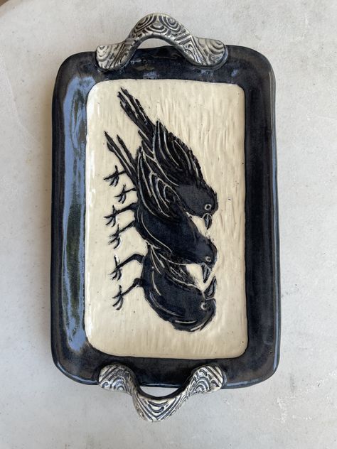 Dark Ceramic Art, Goth Ceramics, Gothic Ceramics, Goth Pottery, Gothic Pottery, Hand Pottery, Creative Pottery, Pottery Painting Ideas, Slab Ceramics