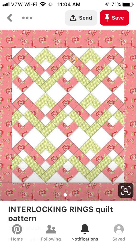 Quilt Pattern Free, Interlocking Rings, Christmas Quilt Patterns, Interlocking Ring, Barn Quilt, Christmas Quilt, Quilt Patterns Free, Pattern Free, Quilt Pattern