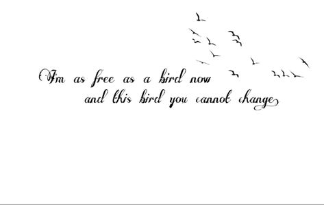 Free Like A Bird Tattoo, Free Bird Quotes, Lynyrd Skynyrd Tattoo, Lynyrd Skynyrd Free Bird Tattoo, Free Bird Tattoo Lynyrd Skynyrd, If You’re A Bird I’m A Bird Tattoo, Wounded Bird Tattoo, Free Bird Tattoo, Lynyrd Skynyrd Free Bird