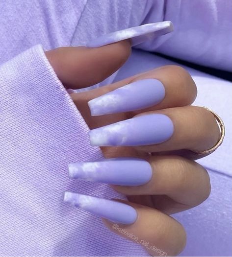 Nail Designs Ideas, Lilac Nails, Purple Acrylic Nails, Square Nail Designs, Purple Acrylic, Lavender Nails, Blue Acrylic Nails, Ombre Acrylic Nails, Edgy Nails