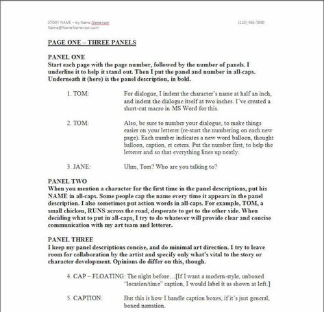 Comic Script Template, Manga Script, Writing A Comic, Comic Book Script, Movie Writing, Manga Making, Manga Creation, Script Format, Comic Writing