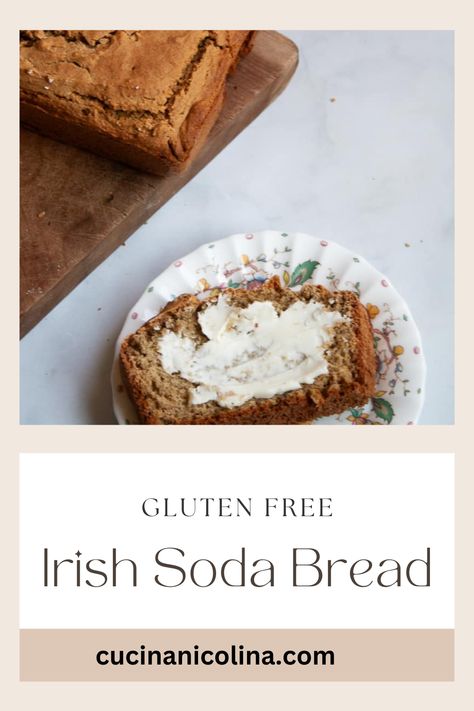 This gluten free Irish soda bread recipe is a gluten free take on a classic! Whole grain oat flour is mixed with sour milk, an egg, and a little maple syrup to make a sturdy, crusty loaf. Based on an Irish recipe, this soda bread is wonderful in sandwiches, for toast, and more! Gluten Free Irish Soda Bread Recipe, Gluten Free Irish Soda Bread, Sour Milk, Soda Bread Recipe, Irish Soda Bread Recipe, Irish Soda, Irish Soda Bread, Soda Bread, Irish Recipes