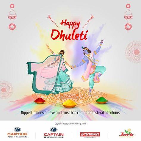 Happy Dhuleti Dipped in hues of love and trust has come the festival of colours #HappyDhuleti #festivalofcolours #holicolor #gearless #elevator #machines #tectronics #india Happy Dhuleti, Festival Of Colours, Holi Colors, Color Festival, Photo Art Gallery, The Festival, Ayurveda, Tractor, Photo Art