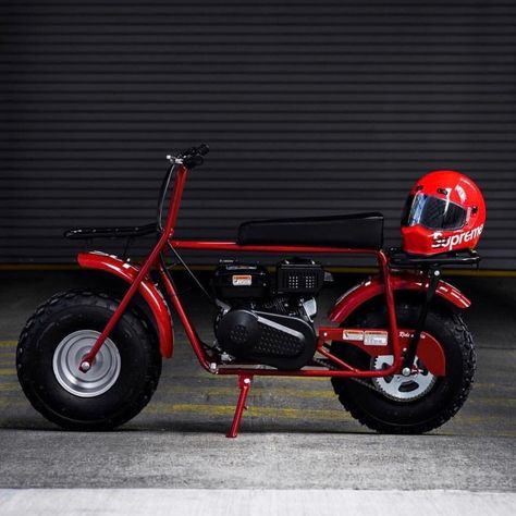 Supreme x Coleman CT200U Mini Bike #cool, #mini, #motorcycle Homemade Motorcycle, Royal Enfield Accessories, Enfield Bike, Harley Davidson Baggers, Enfield Classic, Royal Enfield Bullet, Red Bike, Go Karts, Softail Deluxe