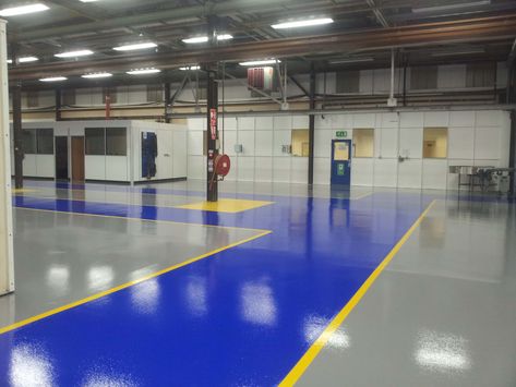 Epoxy Floor Designs, Epoxy Floor 3d, Epoxy Floors, Factory Interior, Painted Concrete Floors, Commercial Painting, Factory Architecture, Residential Flooring, Epoxy Flooring