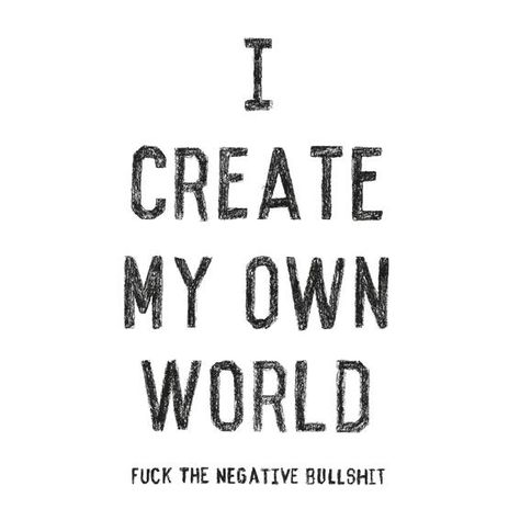 I CREATE MY OWN WORLD. Quote to put more identity in the world. <3 Be yourself. There are already many others #lifelesson #Create #quote #love #gold #myworld #mylife #mylifemyrules #mybody Made by Angelique van 't Veer #angieyeahhh I Be In My Own World Quotes, This Is My World, In My Own World, My Life My Rules, Create Your Own World, Writing Book, World Quotes, Feelings Words, Quote Love