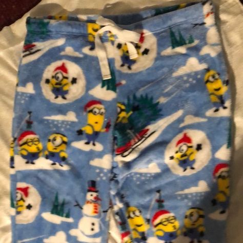 Despicable Me Christmas Minions pajama pants Minion Pajama Pants, Fluffy Pajama Pants, Fluffy Pj Pants, Cute Pj Pants, Cartoon Pajama Pants, Christmas Minions, Cute Pijamas, Pjs Bottoms, Pajama Pants Outfit