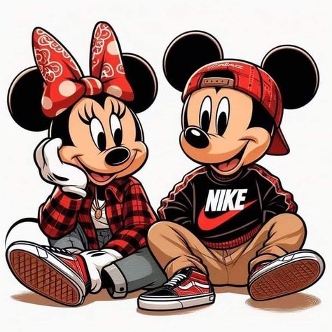 Red Couple, Mickey And Minnie Love, Mickey Mouse Images, Mickey Mouse Pictures, Mickey Mouse Art, Mickey Mouse Wallpaper, Disney Mouse, Swag Cartoon, Mickey And Minnie Mouse