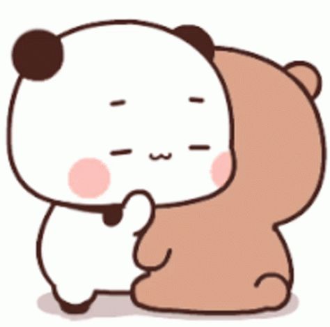 Pandas Bear Sticker - Pandas Panda Bear - Discover & Share GIFs Dudububu Gifs, Calin Gif, Dudu Bubu, Bisous Gif, Panda Gif, Hug Gif, Bear Gif, Cute Cat Illustration, Bear Sticker