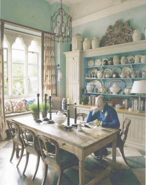 Meet Mr. Jonathan Sowter: The Founder of Jonathan Charles Fine Furniture French Country Dining Room Table, Country Room, Cottage Dining, French Country Dining Room, Cottage Dining Rooms, Room Decoration Ideas, Country Dining Rooms, French Country Dining, French Country Kitchens