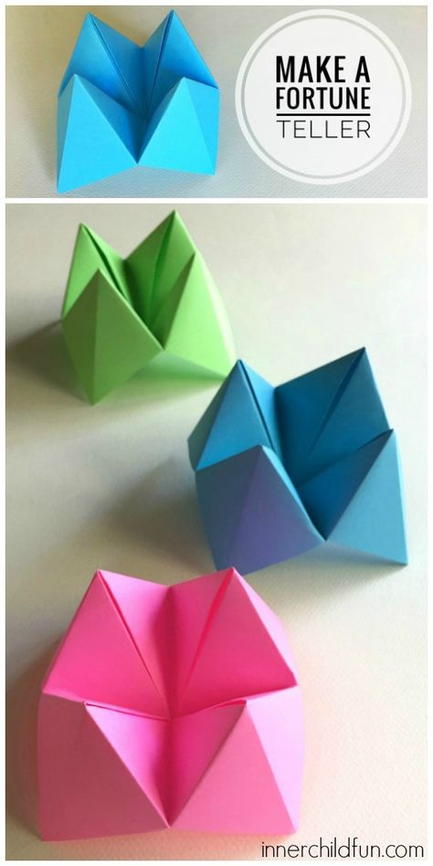 How to Make Paper Fortune Tellers step by step video tutorial Origami Fortune Teller, Fortune Teller Paper, Paper Folding Crafts, Paper Wall Decor, Christmas Decorations Garland, Folding Origami, Paper Games, Paper Crafts Origami, Paper Flower Tutorial