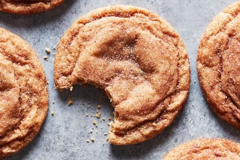 Sweet Potato Snickerdoodles Are the Official Cookie of Fall Snickerdoodles Recipe, Canning Sweet Potatoes, Snickerdoodle Recipe, Homemade Food Gifts, Fall Cooking, Crunchy Cookies, Fall Dessert Recipes, Sweet Cookies, Classic Cookies