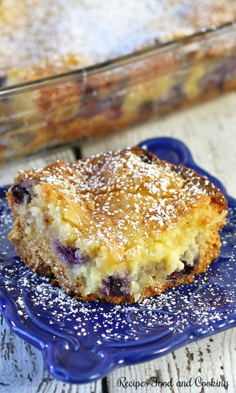 Pineapple Blueberry Ooey Gooey Butter Cake Ooey Gooey Butter Cake Cupcakes, Pineapple Blueberry Muffins, Gooey Desserts, Ooey Gooey Cake, Ooey Gooey Butter Cake, Butter Cakes, Gooey Cake, Gooey Bars, Gooey Butter