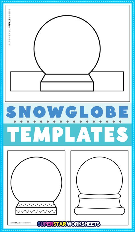 Snow Globe Templates make the perfect addition to winter or holiday lessons and activities in your classroom! With a no-prep design and tons of ways to use them, we know you will find something! #printables #snowglobe #templates #winterartproject #holidayart #free Snowglobe Writing And Craft, Snow Printables Free, Paper Snow Globe Craft, Snowglobe Craft Preschool, Preschool Snowglobe Craft, Snow Globe Template Free Printable, Snowglobe Door Decorations For School, Snowglobe Template Free Printable, Elementary Winter Crafts