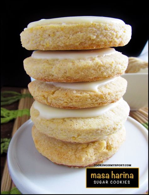 Masa Harina Sugar Cookies – Cooking Is My Sport What Is Masa Harina, Masa Harina Dessert Recipes, Recipes Using Corn Flour, Masa Recipes Ideas, Recipes Using Masa Harina, Recipes Using Masa, Masa Flour Recipes, Masa Cookies, Masa Harina Recipes