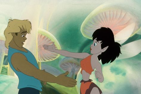 FernGully: The Last Rainforest (1992) Samantha Mathis, Christian Slater, Childhood Movies, Avatar Movie, Nerd Love, Movie Buff, Movie Characters, Animation Film, Animated Characters