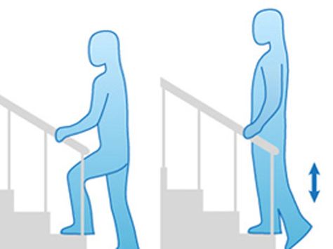 Stair Step-Ups Exercises For Knee Pain, Knee Pain Relief Exercises, Knee Strength, Knee Strengthening Exercises, How To Strengthen Knees, Knee Pain Exercises, Easy Exercises, Knee Exercises, Fitness Exercises