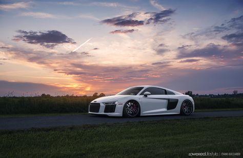 White Audi, Forged Wheels, Air Suspension, Audi R8, Car Pictures, Audi, Bmw Car, Sports Car, Wheel