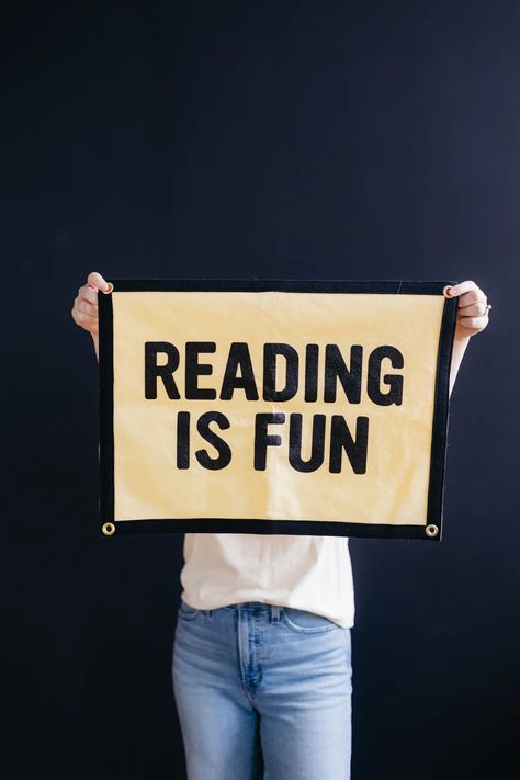 Accessories | Room 1021 Playroom Library, Reading Is Fun, Camp Flag, Oxford Pennant, Fun Camp, Teacher Librarian, Best Tote Bags, Felt Pennants, Buffalo New York