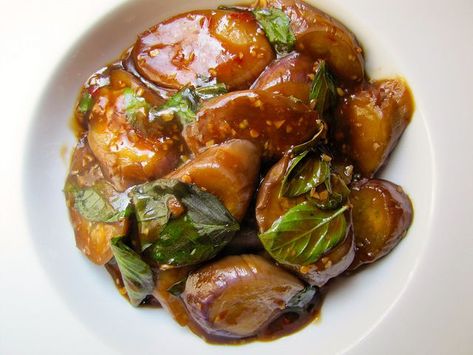 Basil Eggplant, Braised Eggplant, Easy Summer Dishes, Basil Recipes, Taiwanese Food, Summer Dishes, Eggplant Recipes, Asian Flavors, Serious Eats