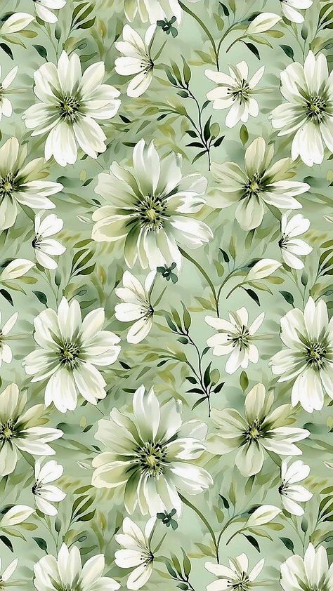 Green Flower Background, Green Flower Wallpaper, Green Iphone Wallpaper, Allover Flower, Blue Floral Wallpaper, Bow Wallpaper, Color Drawing Art, Flower Graphic Design, Projets Cricut