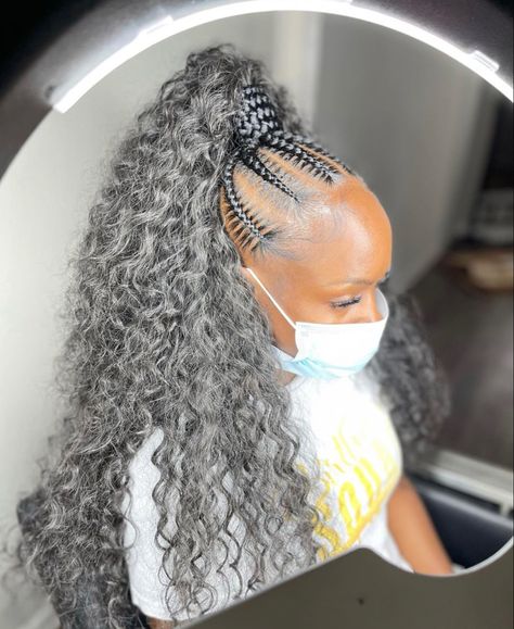 Stitch Ponytail, Feed In Braids Ponytail, Quick Weaves, Feed Ins, Black Kids Braids Hairstyles, Competition Hair, Kid Hairstyles, Braiding Styles, Hairstyles 2024