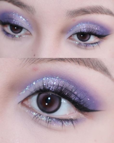 Purple Douyin Makeup, Make Up Aesthetic, Douyin Makeup, Cute Eye Makeup, Kawaii Makeup, Korean Eye Makeup, Ethereal Makeup, Edgy Makeup, Makeup Eye Looks