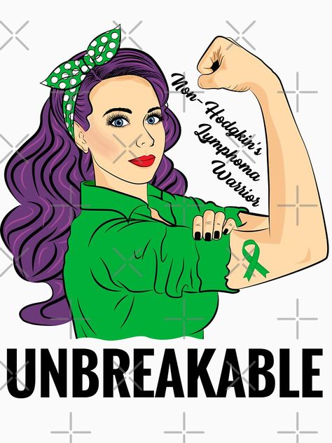 "Non-Hodgkin's Lymphoma Warrior Unbreakable Awareness" T-shirt by ZNOVANNA #Aff , #Affiliate, #Warrior, #Lymphoma, #Hodgkin, #Unbreakable Non Hodgkins, Rare Disease Awareness, Congenital Heart Defect, 22 December, Rare Disease, Dad Daughter, Awareness Shirt, Green Ribbon, Strong Woman