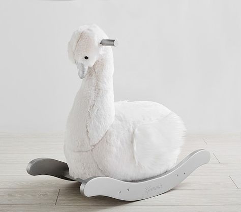 Monique Lhuillier Swan Kid Rocker Swan Rocker, Nursery Rocker, Kids Rocker, Baby Toys Newborn, Pb Kids, Adorable Nursery, Baby Mine, Kids Bed, Toddler Accessories