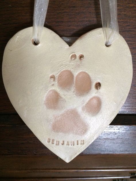 Salt Dough Paw Print Dogs, Clay Paw Print Ideas, Dog Paw Clay, Dog Paw Clay Art, Clay Paw Print, Air Dry Clay Paw Print, Dog Paw Print Craft, Paw Ideas, Paw Print Crafts