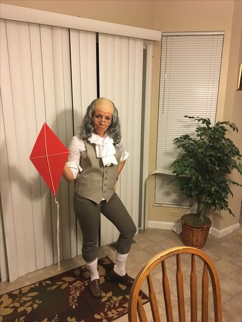 Ben Franklin Halloween Costume. Funny costumes. Benjamin Franklin Costume Diy, George Washington Halloween Costume, Flavor Flav Halloween Costume, Hamilton Costume Halloween, Founding Fathers Group Costume, Founding Fathers Theme Party, Founding Father Halloween Costume, Founding Fathers Costume Women, Patriotic Halloween Costumes