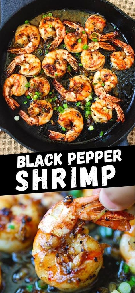 Black Pepper Shrimp Stir Fry, Black Garlic Shrimp, Jamaican Black Pepper Shrimp Recipe, Black Pepper Shrimp Chinese, Tiger Shrimp Recipes Dinners, Black Tiger Shrimp Recipes, Pepper Shrimp Chinese, Tiger Shrimp Recipes, Black Pepper Recipes