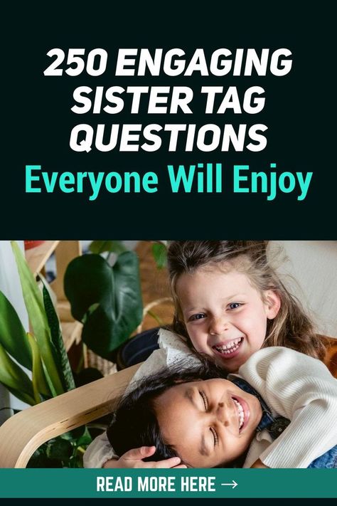 Sister tag is a nice, enjoyable game to play with your sister. This game is pretty simple: you and your sister will be given a whole lot of questions to answer. Answer them as honestly as you can and just wait for the conversation carry itself. Questions To Answer, Conversation Questions, Game To Play, Just Wait, Questions To Ask, Relationship Advice, Games To Play, To Play, The Conversation