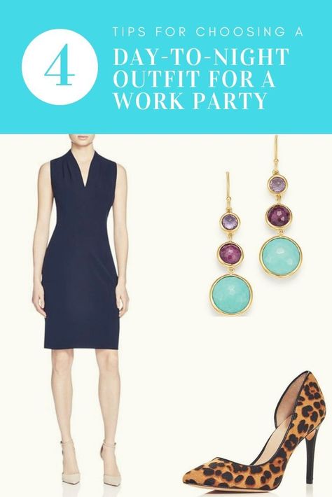 Going to a party after work and don't have time to change? Mrs. Type A give 4 tips for choosing a day-to-night outfit. PLUS two sample outfits. Mom Purse Essentials, Day To Night Outfit, Career Motivation, Fly Outfit, Maternity Swimsuit, Post Partum Workout, Holiday Party Outfit, Work Party, Day To Night