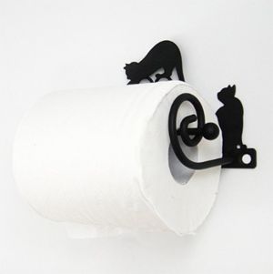 Black And White Towels, Kitten Decor, Cat Bathroom, Lotion And Soap Dispensers, Black Toilet Paper Holder, Toilet Paper Stand, Merchandise Ideas, Toilet Paper Roll Holder, Black Toilet