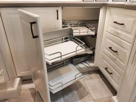 Ikea Corner Cabinet Hack, Shallow Kitchen Cabinets, Kitchen Cabinet Ikea, Ikea Corner Cabinet, Ikea Kitchen Cabinet, Frameless Kitchen Cabinets, Cabinet Ikea, Cost Of Kitchen Cabinets, Kitchen Projects Design