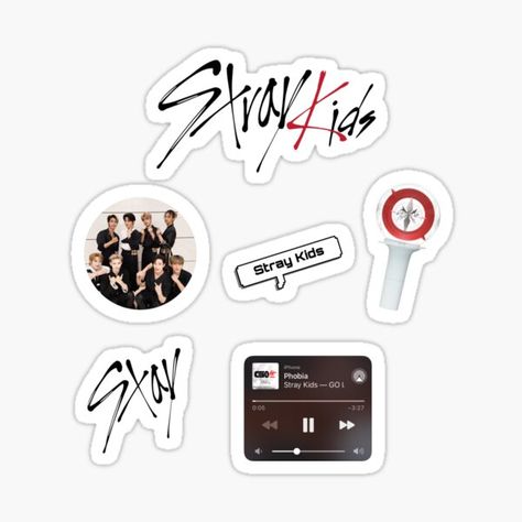 Pegatinas: Stray Kids | Redbubble Stray Kids Printable, Straykids Stickers, Stray Kids Sticker, Army Crafts, Stickers Kpop, Kpop Stickers, Laptop Case Stickers, Kpop Diy, Pop Stickers