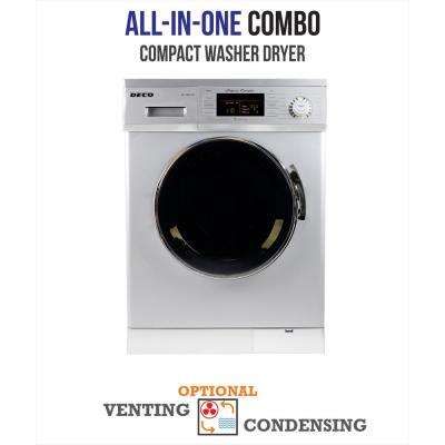 All-in-one 1200 RPM Compact Washer and Electric Ventless/Vented Dryer with Sensor Dry Feature in Silver Granny Unit, Combo Washer Dryer, Compact Washer And Dryer, Portable Washer And Dryer, Tennessee Cabins, Build My Own House, Portable Washer, Tub Cleaner, Washer Dryer Combo