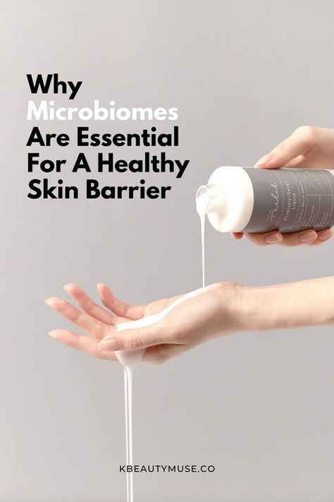 You’ve probably heard of (or eaten) pro or postbiotics to keep your tummy working or to prevent painful UTIs. That’s because they’re meant to help maintain and boost the naturally occurring bacteria in different parts of our bodies. But did you know that the same goes for our skin? Bacteria on our skin are known as microbiomes and you can use certain skincare to support these microbiomes and keep them in balance. This is why microbiomes are essential for a healthy skin barrier! Microbiome Skincare, Moisture Barrier Skin Care, Science Skincare, Skincare Barrier Repair, Skin Microbiome, Effective Microorganisms, Probiotic Skin Care, Korean Beauty Secrets, Sick Remedies