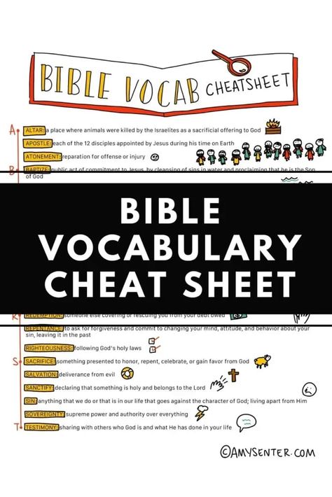 A Few of those Confusing Bible Definitions Explained in a Free Printable Revelation Bible Study Free Printable, Bible Definitions, Bible Dictionary, Revelation 12, Tricky Words, Study Board, Asking For Forgiveness, Bible Translations, Bible Study Tools