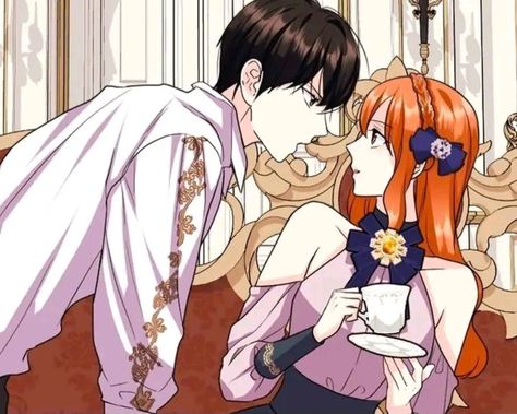 Ginger and the Cursed Prince Ginger And The Cursed Prince, Prince Manhwa, The Cursed Prince, Virtues Of The Villainess, Anime Love Couple, I Fall In Love, Anime Love, Ginger, Prince