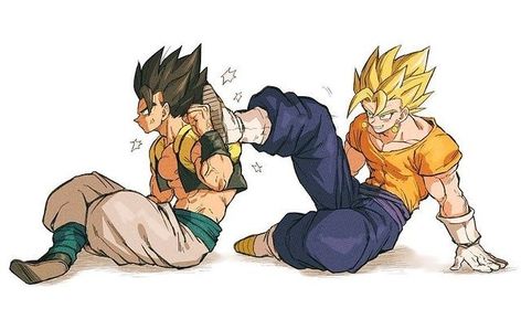 Gogeta And Vegito, Anime Ideas, Dragon Ball Art Goku, Dragon Ball Super Artwork, Dragon Ball Super Art, Dbz Art, Dragon Ball Image, Anime Dragon Ball Goku