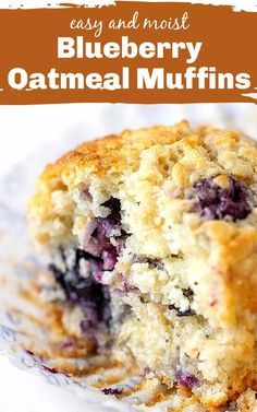 Blueberry Oat Muffins, Blueberry Oatmeal Muffins, Blueberry Oat, Berry Muffins, Oat Muffins, Blueberry Oatmeal, Muffin Bread, Muffin Recipes Blueberry, Quit Drinking