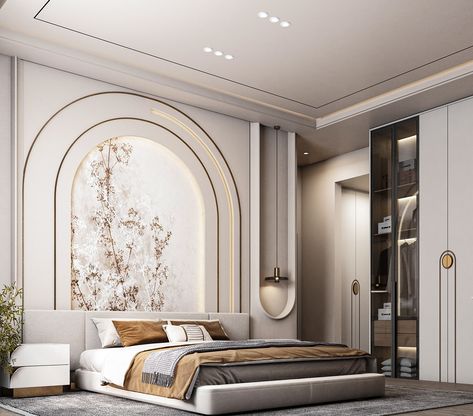 2024 Bedroom, Wall Panels Bedroom, Drawing Room Interior Design, Vray Render, Bedroom Interior Design Luxury, Bedroom Wall Designs, Diffuser Blend, Classic Bedroom, التصميم الخارجي للمنزل