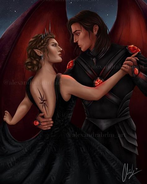 alex on Instagram: "♦️Nesta and Cassian ♦️ Nesta and Cassian at the winter solstice dance scene from a court of silver flames by @therealsjmaas ❄️ I had a lot of fan drawing of this scene which is actually one of my favourite of the book🧡 Hope you like it ✨ Prints will be available on my Etsy shop next week ,stay tuned 🥰 Check my shop ig: @court_.of._stars See u on my next post! #nesta #nestaarcheron #cassian #cassianandnesta #nestaandcassian #acotar #acotardrawing #acotarfanart #acourt Nesta And Cassian Dancing, Cassian And Nesta Dancing, Nesta Dancing, Nesta And Cassian Scenes, Starfall Ball, Acotar Fanart, A Court Of Silver Flames, Book Tags, Detective Aesthetic