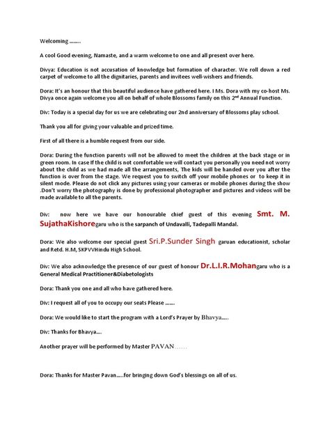 Anchoring script for school annual day    Anchoring script for school annual day Welcome Quotes For Guests In School, Quotes For Anchoring In English, Teachers Day Anchoring Script, Morning Assembly Anchoring Script, School Assembly Script, Freshers Day Anchoring Script, Anchoring Script For Annual Day, Anchoring Script In English For School Assembly, Anchoring Script For Freshers Party