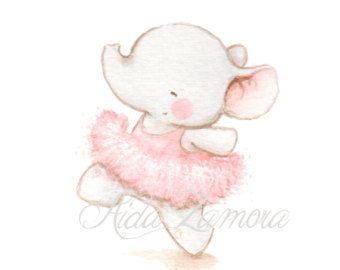 Hippo Drawing, Elephant Nursery Art, Ballerina Art, 수채화 그림, Baby Art, Childrens Illustrations, Childrens Art, Watercolor Animals, Cute Illustration