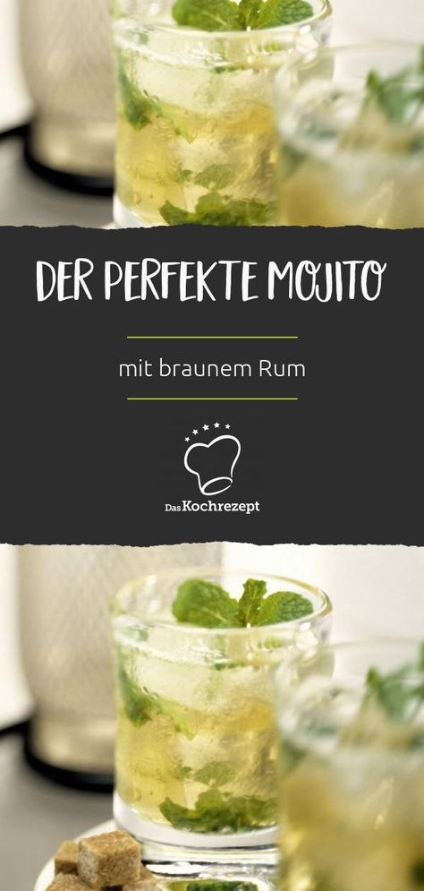 Mojito ist ein echter Cocktail-Klassiker! Mit braunem Rum schmeckt er besonders lecker. Unser einfaches Rezept ist der beste Beweis dafür. Hier zauberst du im Nu einen megaguten Cocktail. #mojito #drink #cocktail #schnell #rezept Mojito Drink, Mojito Cocktail, Rum Cocktails, Easy Summer Meals, Rum Cocktail, Fun Cocktails, Party Drinks, Cocktail Drinks, Clean Eating Snacks