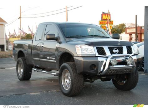 2006 Smoke Gray Nissan Titan SE King Cab 4x4 #25916888 | GTCarLot.com - Car Color Galleries Truck Upgrades, 2006 Nissan Titan, Truck Ideas, Nissan Titan, Car Colors, Photo Archive, Nissan, Photo Galleries, Suv Car